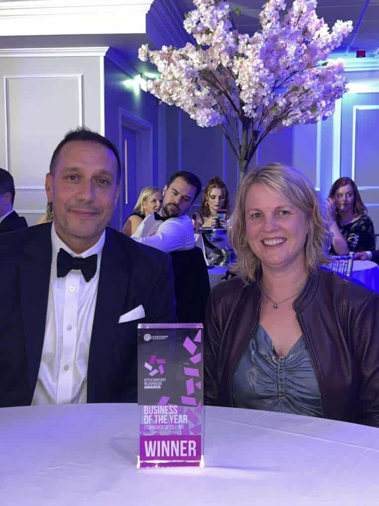 Envance winner of Business of Year Stockport Business Awards 2023