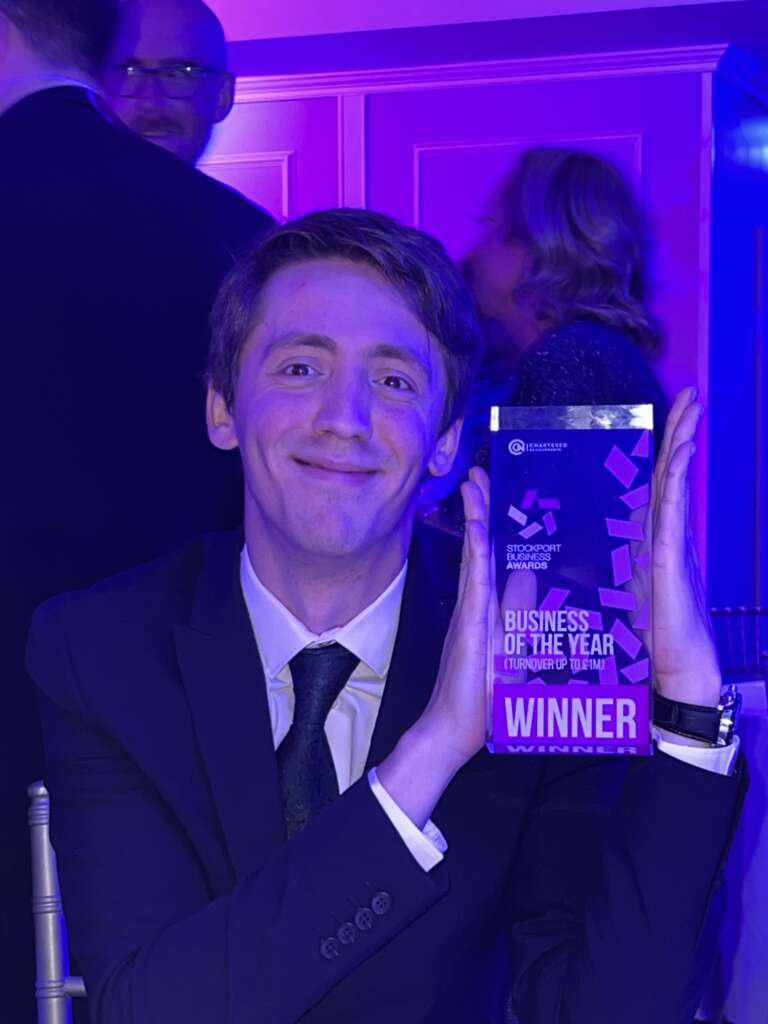 Envance winner of Business of Year Stockport Business Awards 2023