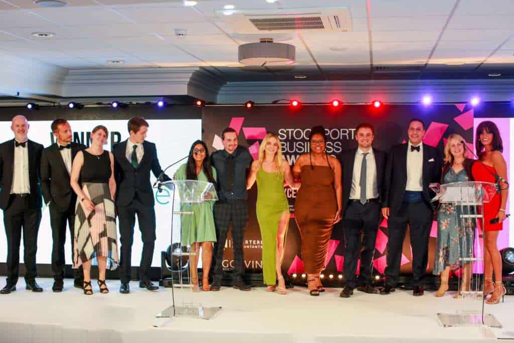 Envance winner of Business of Year Stockport Business Awards 2023